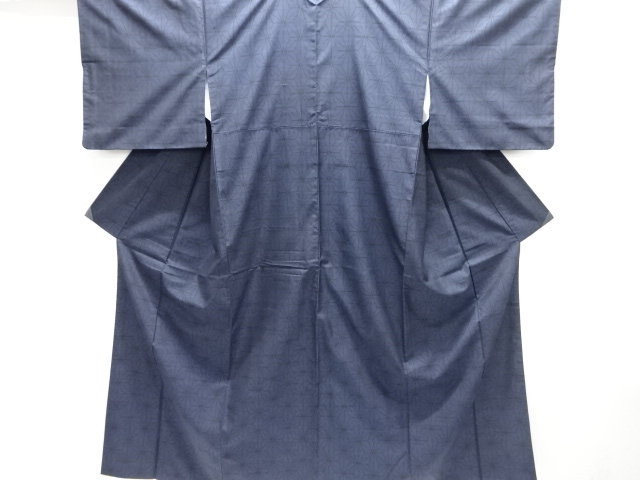 JAPANESE KIMONO / DORO OSHIMA TSUMUGI (7 maruki) / WOVEN ASANOHA